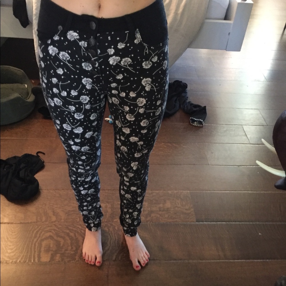 Flower jeans